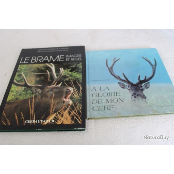 Lot 2 livres photos sur le cerf