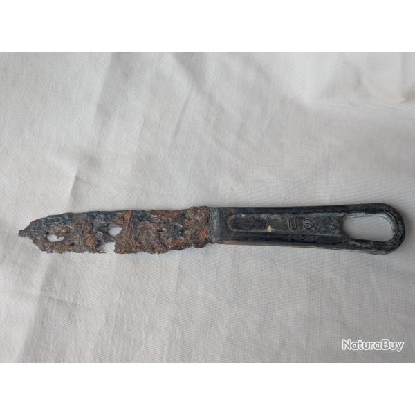 WW2 US COUVERT/COUTEAU MILITAIRE AM�RICAIN M26 MANCHE BAKELITE 100% OMAHA BEACH  (39-45)