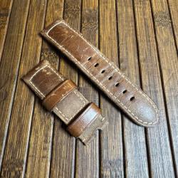 BRACELET MONTRE CUIR MARRON OFFICINE PANERAI ORIGINAL