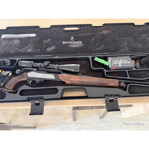 Bar Mk3 browning 2021 avec Kite optics K6 2-12X50I HD gravure sanglier cerfLin�aire calibre 30-06