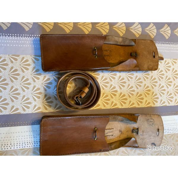 Porte chargeurs cuir PM Mat 49 et ceinturon