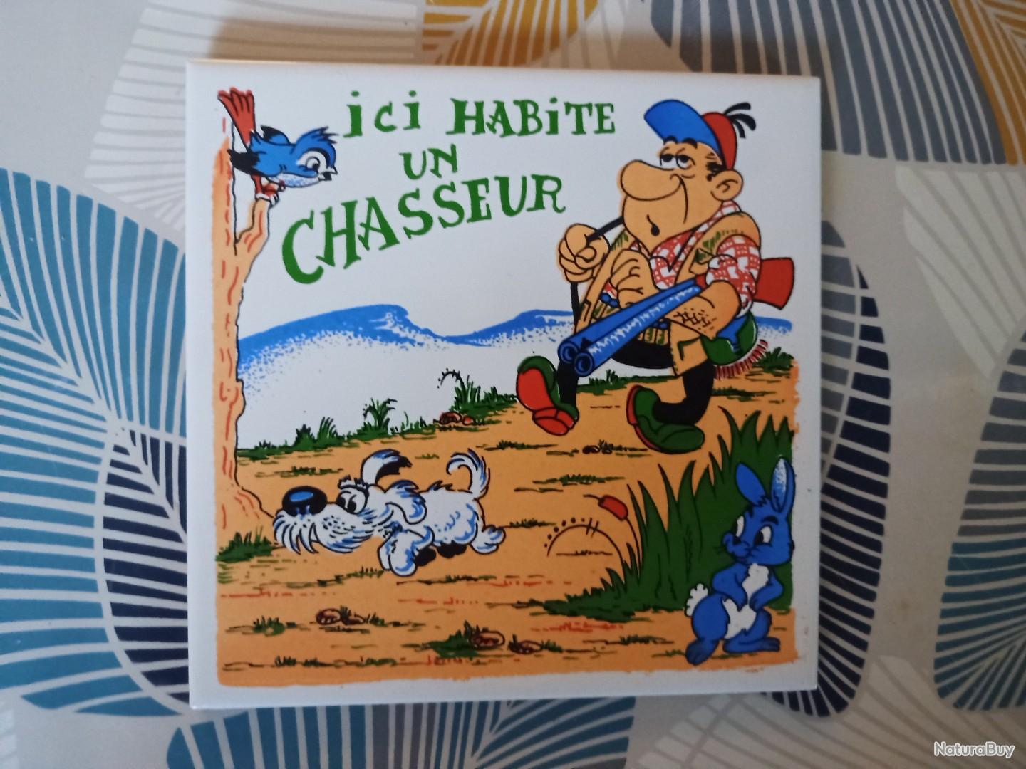 Assiette - plaque murale - scène de chasse à courre - cuivre - Antiquités