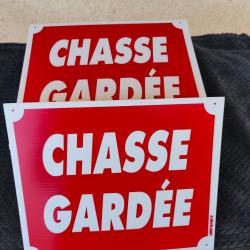 Lot 38 Panneaux CHASSE GARDEE Unifrance akilux 30 cm x 25 cm Neuf