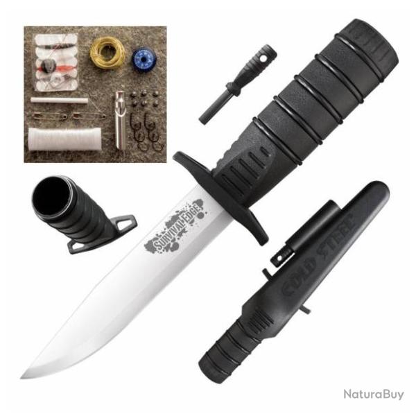 Couteau de survie - Cold Steel Survival Edge Black - CS80PHB