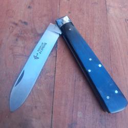 Couteau R&eacute;gional NORMAND PARAPLUIE &Agrave; L &Eacute;PREUVE Manche en Corne