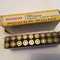 Bo&icirc;te de 20 balles WINCHESTER 284 power- point 125 GR