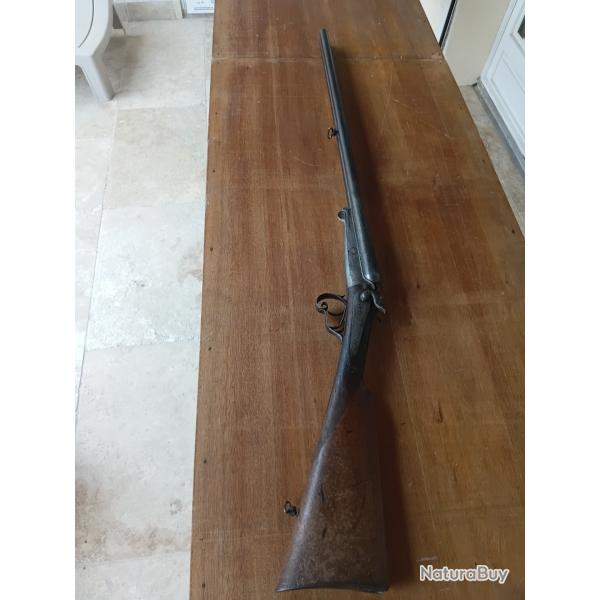 Fusil syst�me lefaucheux a chien percussion centrale