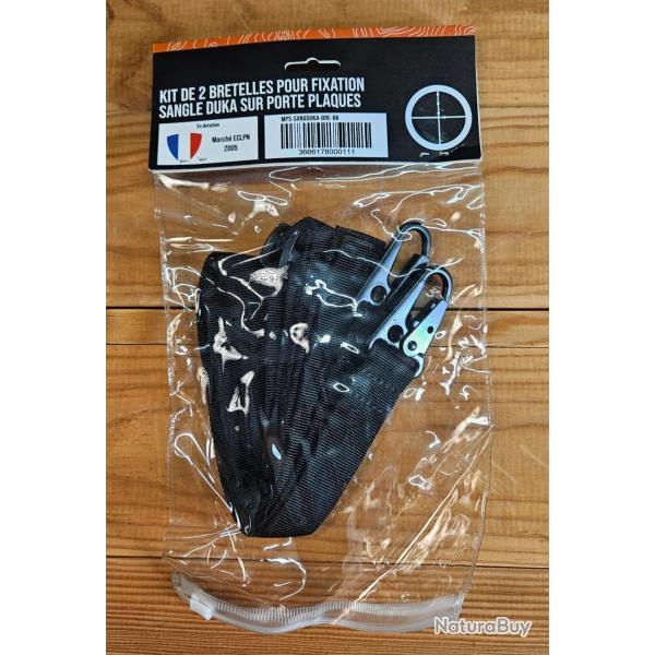 Kit De 2 Bretelles Pour Fixation Sangle Duka Sur Porte Plaque