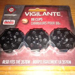 Lots de 3 barrillets crosman vigilante Neuf (sous blister) pour billes acier 4,5 mm (BB'S)