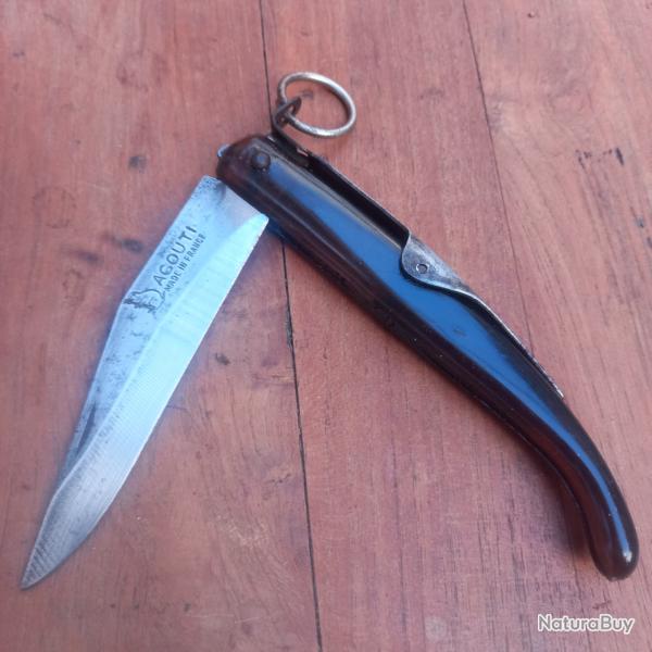 Ancien Couteau AGOUTI Manche en R�sine