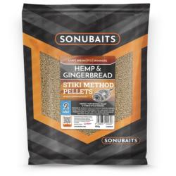 SONUBAITS HEMP & GINGERBREAD STIKY PELLETS 2MM SONUBAITS