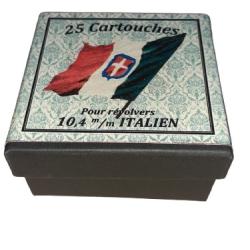 10,4 mm Italien ou 10,4mm Ordinanza Italiana: Reproduction boite cartouches (vide) HB 14818058
