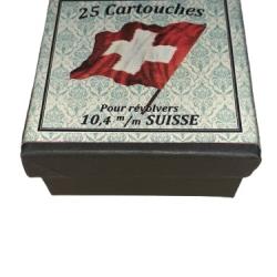 10,4 mm Suisse ou 10,4mm R&eacute;glementaire Suisse (1878): Reproduction boite munitions HB 14818078
