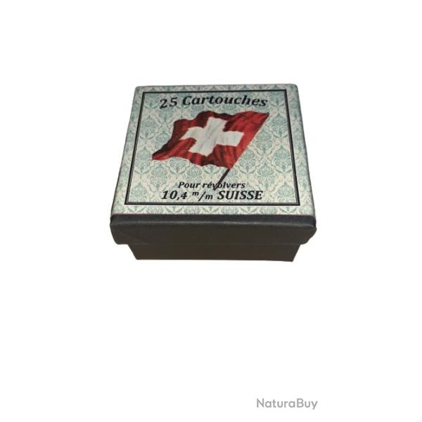 10,4 mm Suisse ou 10,4mm R�glementaire Suisse (1878): Reproduction boite munitions HB 14818078