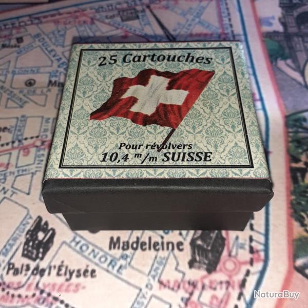 10,4 mm 1878 Suisse (Houllier & Blanchard): Reproduction boite munitions (vide) collect. HB 14818078