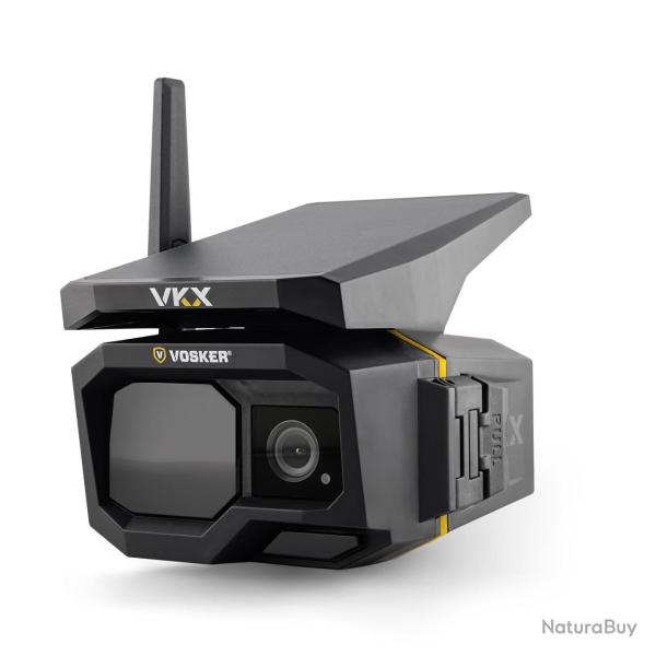 Vosker VKX Cam�ra de Surveillance Solaire 4G-LTE - S�curit� Sans Wifi Ni �lectricit�
