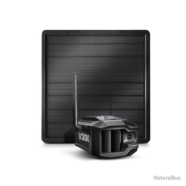 Vosker V300 Ultimate Cam�ra de Surveillance 4G Solaire - Autonomie 12 Mois Sans Wi-Fi