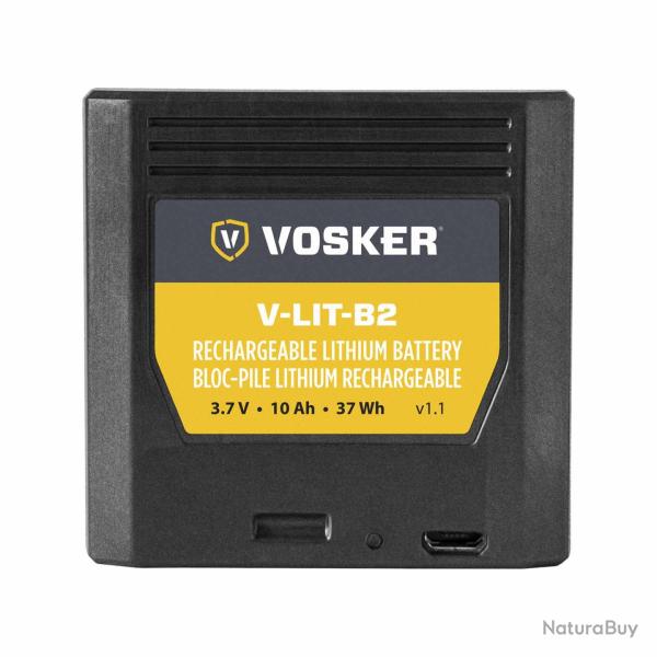 Vosker V-LIT-B2 Batterie Lithium 10000mAh - Alimentation longue dur�e pour cam�ra V150