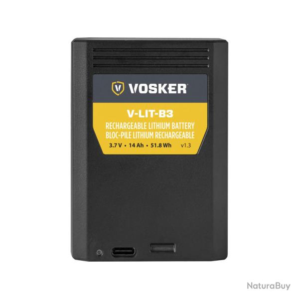 Vosker V-LIT-B3 Batterie Lithium 14000mAh - Remplacement longue dur�e pour cam�ra V300