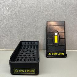 Bo&icirc;te de rangement .32 SW Long - Fait main - Noir