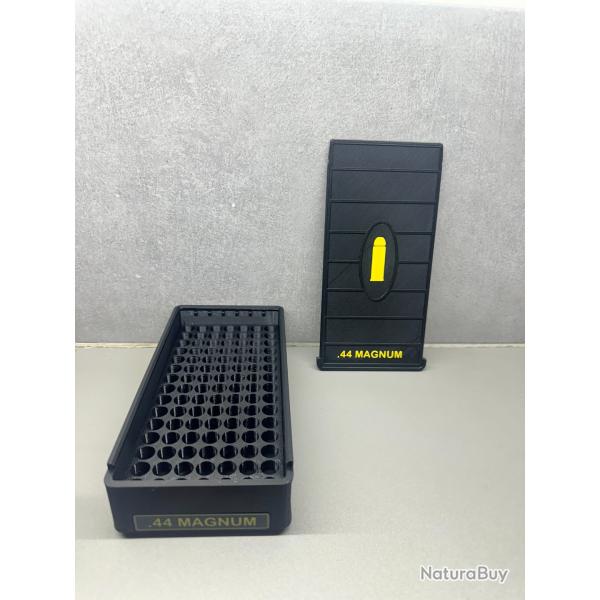 Grande bo�te de rangement .44 MAG - Fait main - Noir