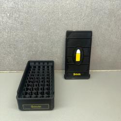 Bo&icirc;te de rangement 9mm - Fait main - Noir
