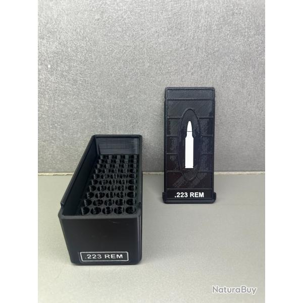 Bo�te de rangement .223 REM - Fait main - Noir