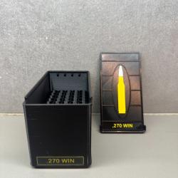 Bo&icirc;te de rangement .270 WIN - Fait main - Noir