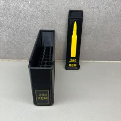 Bo&icirc;te de rangement .280 REM - Fait main - Noir