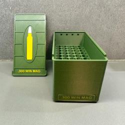 Bo&icirc;te de rangement .300 win - Fait main - vert