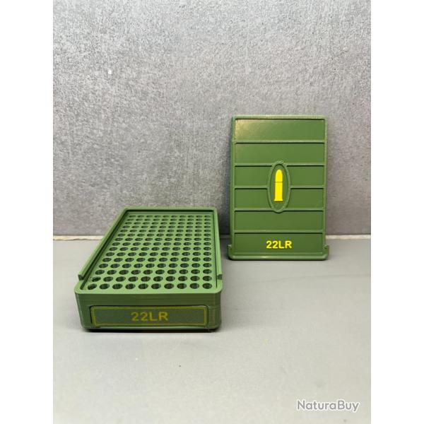 Bo�te de rangement 22lr - Fait main - vert