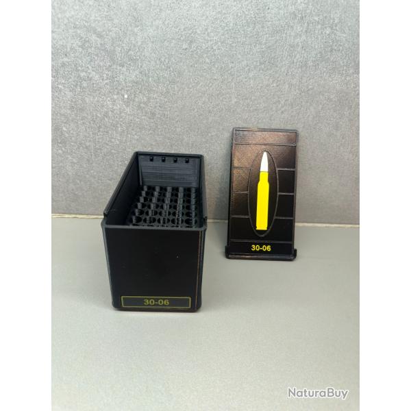 Bo�te de rangement .30-06 - Fait main - Noir