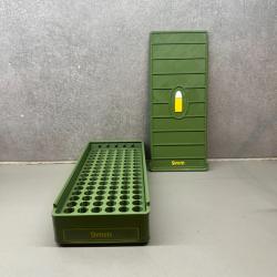 Grande bo&icirc;te de rangement 9mm - Fait main - vert