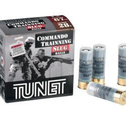 Cartouches TUNET Commando Training Slug Cal. 12/67 28g - Boite de 25 unit&eacute;s