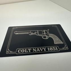 Mini plaque pour coffret Colt 1851