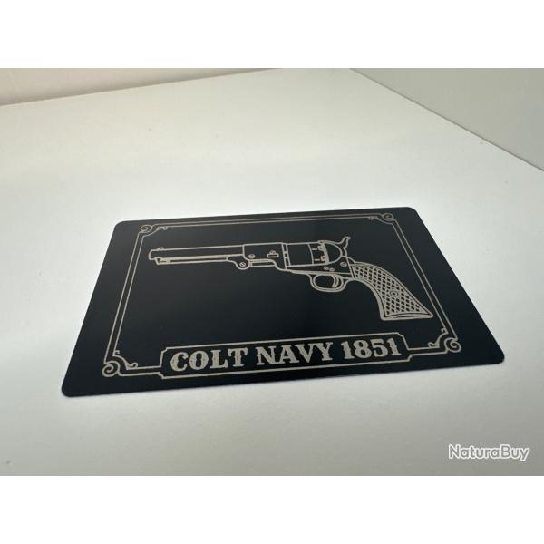 Mini plaque pour coffret Colt 1851