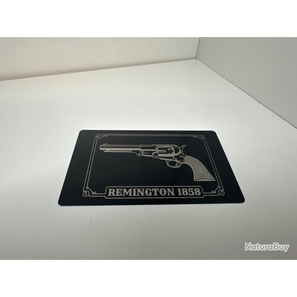 Mini plaque pour coffret Remington 1858