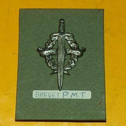 Brevet de Pr&eacute;paration Militaire El&eacute;mentaire, argent&eacute; , FABRICANT DRAGO PARIS  ,HOMOLOGATION  GS 2  ,