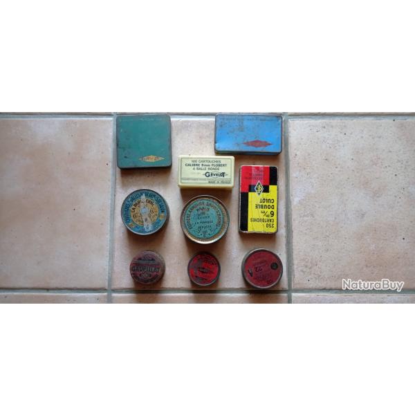 1 lot de boites vides de munitions