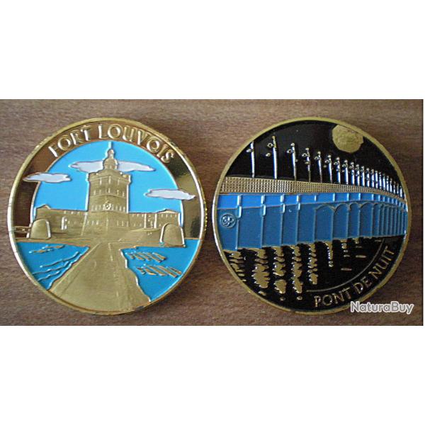 Medaille en Couleur Ile Oleron Fort Louvois