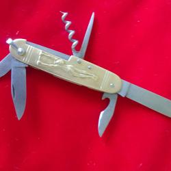 Magnifique couteau pliant de collection coursolle comme neuf 6 pi&egrave;ces
