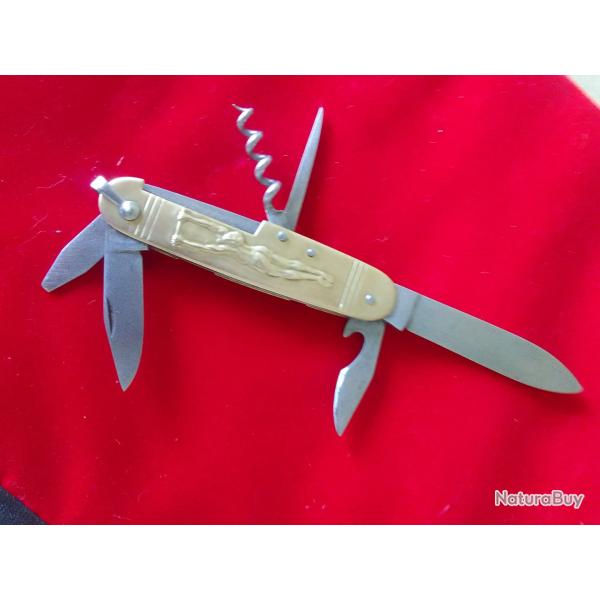 Magnifique couteau pliant de collection coursolle comme neuf 6 pi�ces