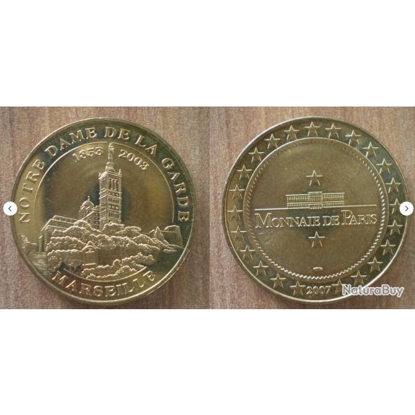 Medaille Marseille Monument Notre Dame de la Garde 2007 Monnaie de Paris