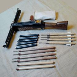 Arbal&egrave;te ACS-20 + 15 carreaux + carquois en cuir