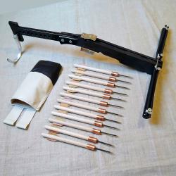 Arbal&egrave;te ARTAC-15 + 12 carreaux + carquois en cuir