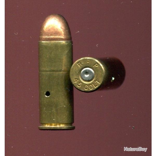 .45 Long Colt - production Winchester - marquage RP 45  COLT - balle plomb cuivr�