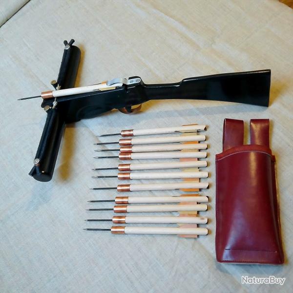 Arbal�te ACS-15 de 100 lbs + 12 carreaux + carquois en cuir