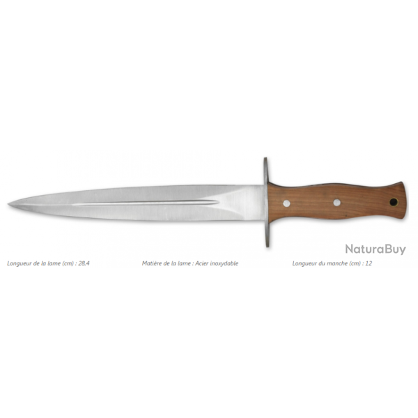 DAGUE EN TECK (39 cm)