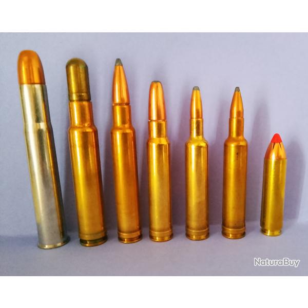 COLLECTION DE CARTOUCHES  GROS CALIBRES AFRICAINS ET MAGNUMS