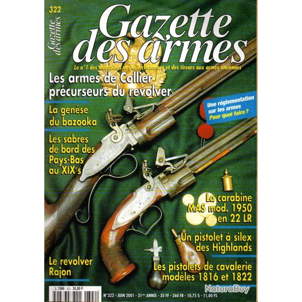 gazette des armes 322 carabine r�volver collier, bazooka part 1, r�volver rajon, express double